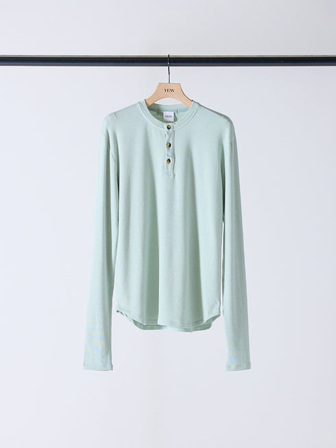 【 予約:10月上旬 】HENRY NECK LONG TEE /Y254-81110